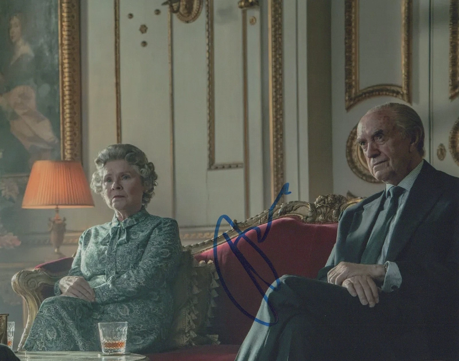 JONATHAN PRYCE in THE CROWN as Prince Philip. In Pers. COA. 10"x8"