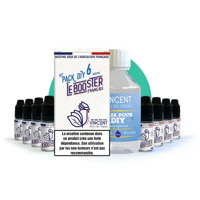 Pack DIY 20PG/80VG 6mg 210ml Vincent dans les Vapes