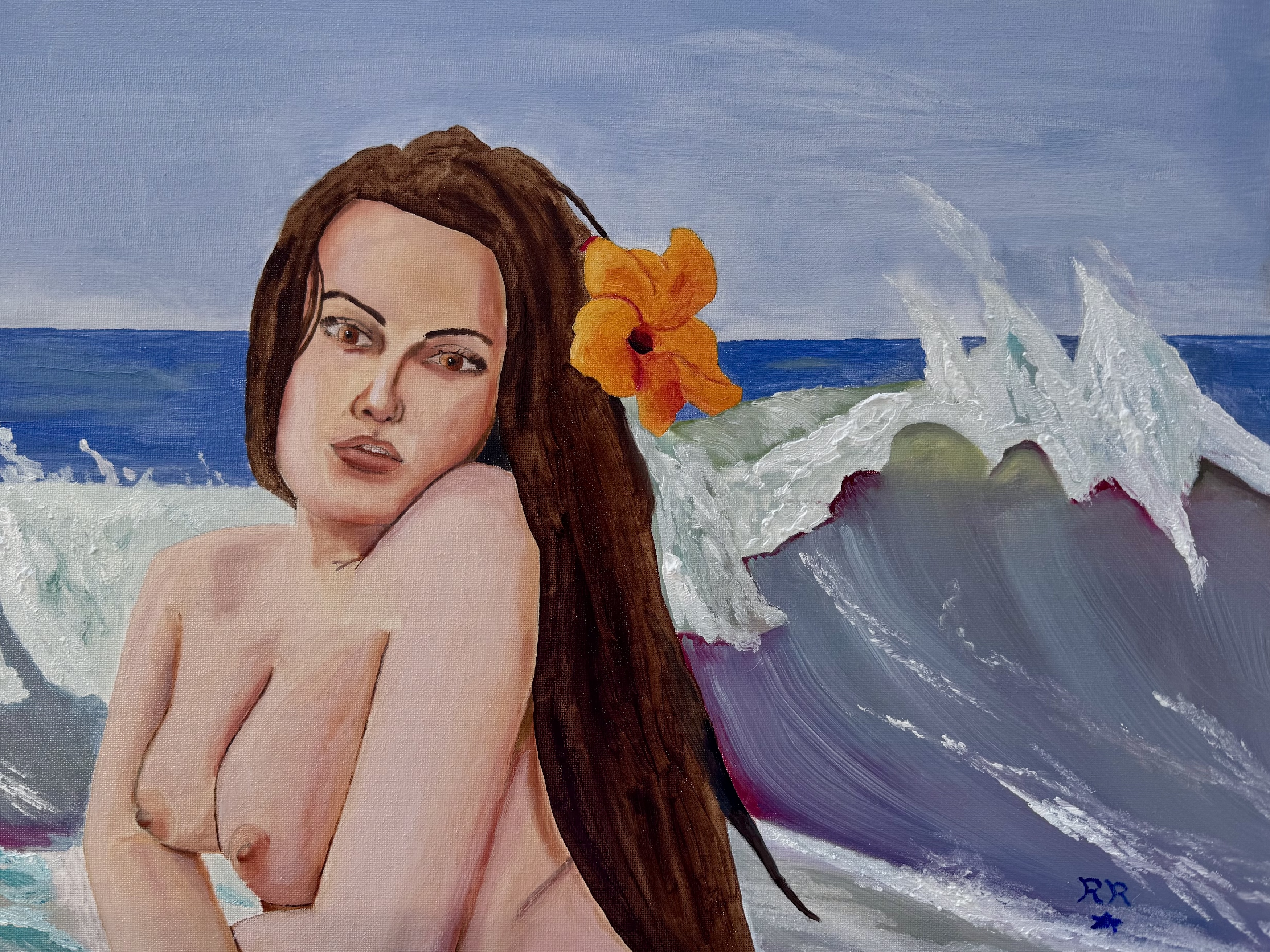 Sea Nymph with Orange flower (pre-order)