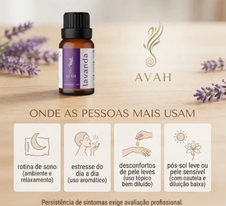 Óleo Essencial Lavanda para Dormir e Ansiedade