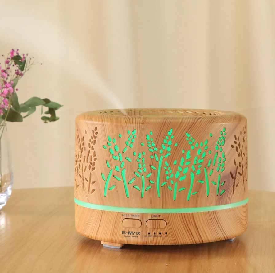 Difusor Óleo Essencial 700ml Ultrassônico Controle Remoto