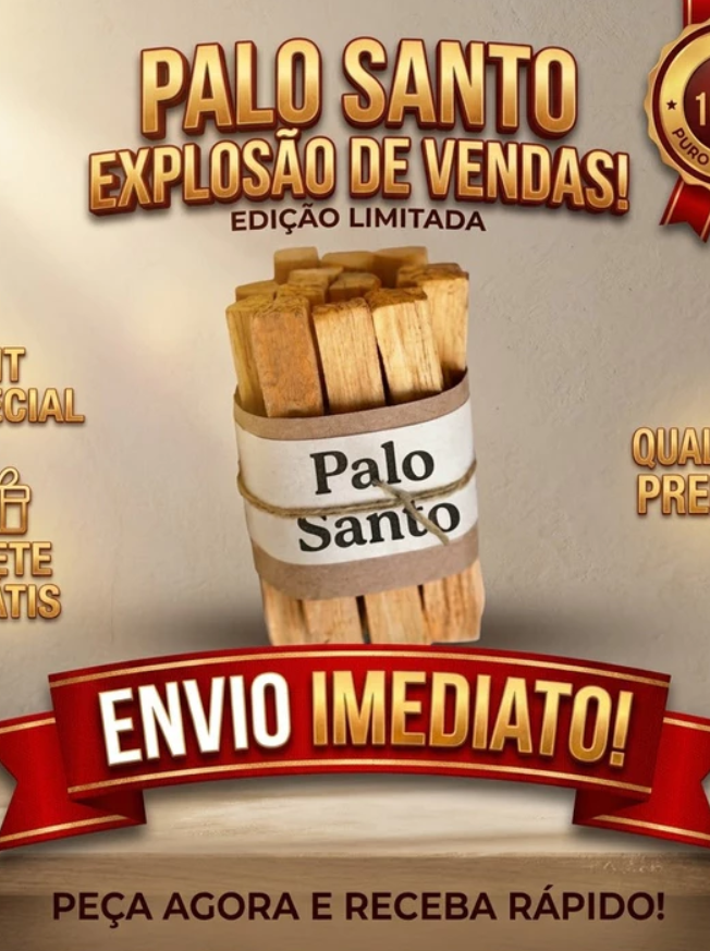 Incenso Palo Santo peru Limp energ Madeira Sagrada