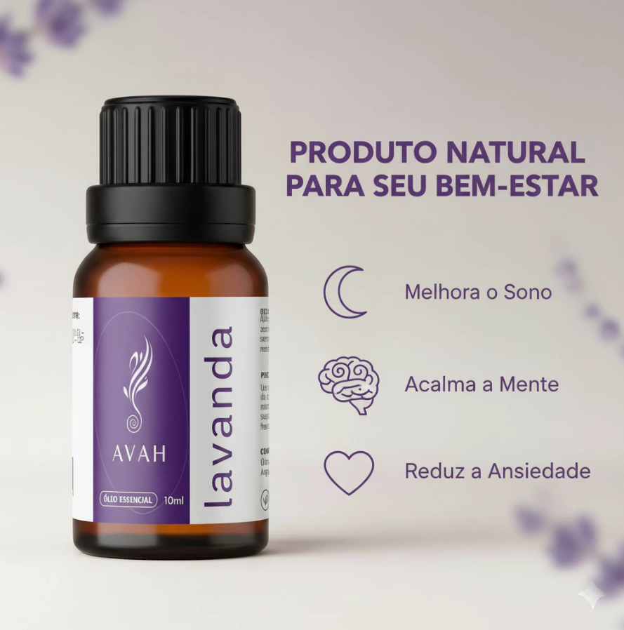 Óleo Essencial Lavanda para Dormir e Ansiedade