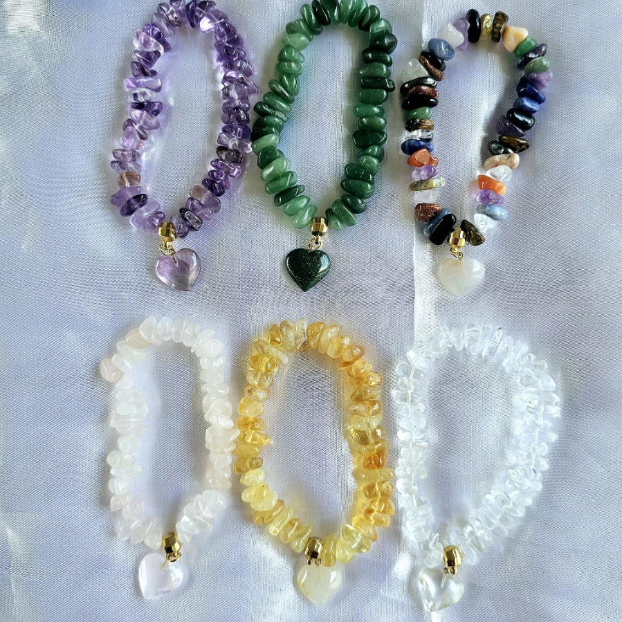 Pulseira de Pedra Natural Bruta