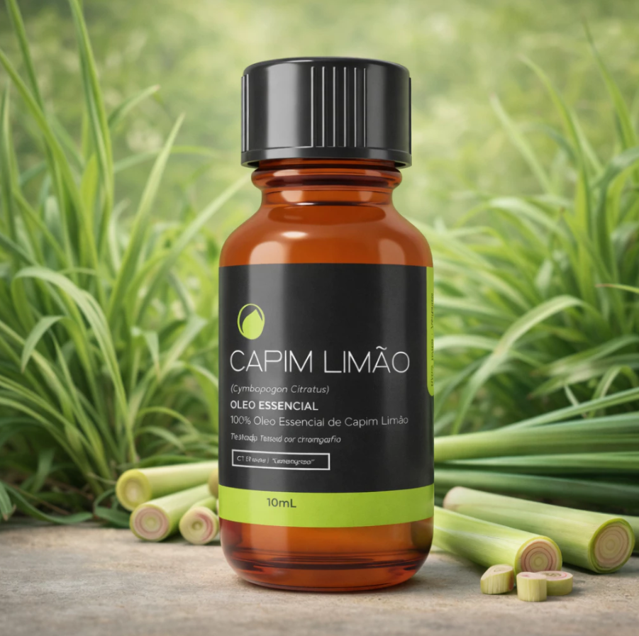 Óleo Essencial Capim Limão Lemongrass Puro 10 mL