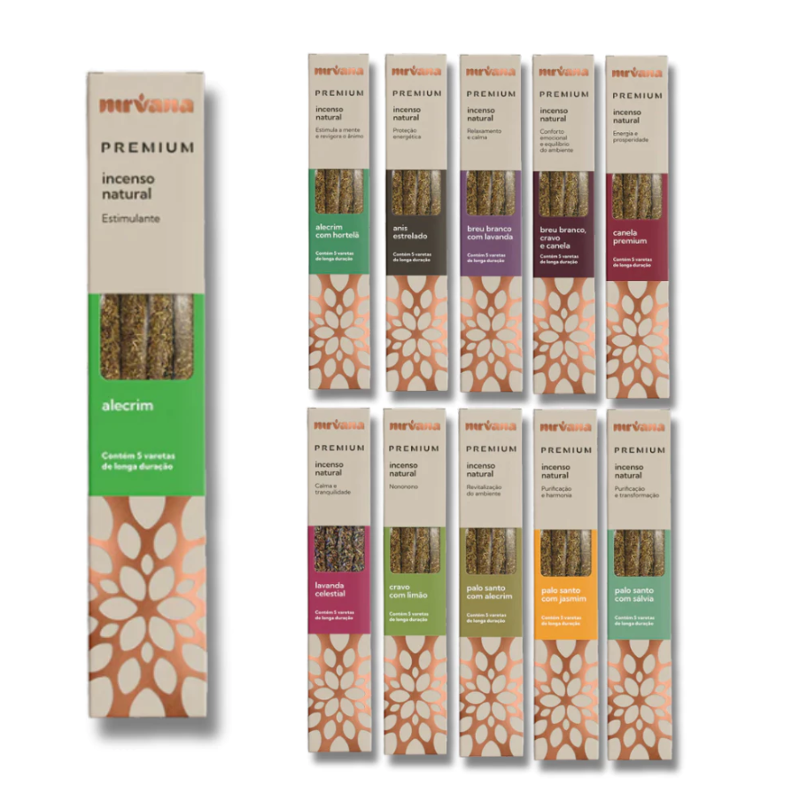 Incenso Nirvana 100% natural Artesanal