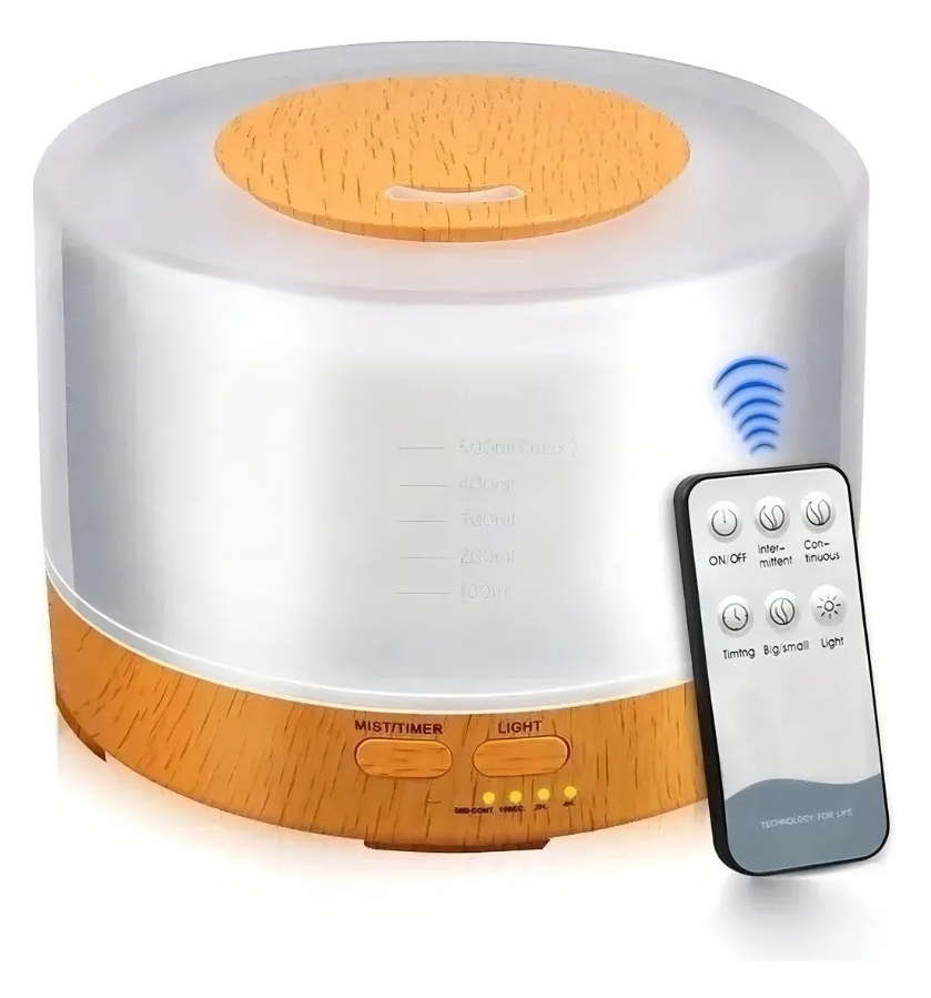 Umidificador Purificador De Ar Aromatizador Elétrico 500ml