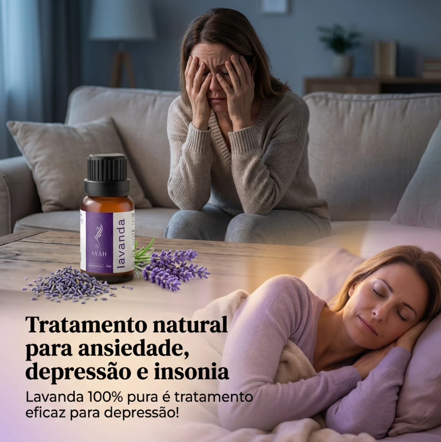 Óleo Essencial Lavanda para Dormir e Ansiedade