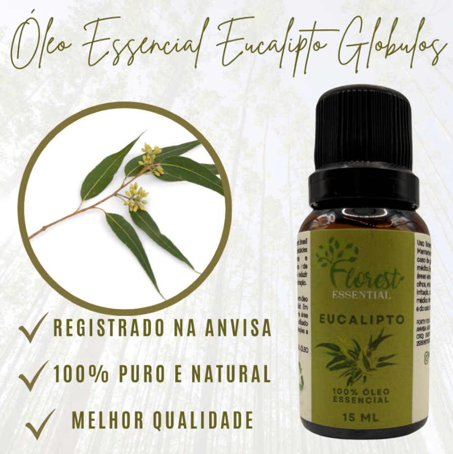 Óleo Essencial de Eucalipto Glóbulos Florest Brasil