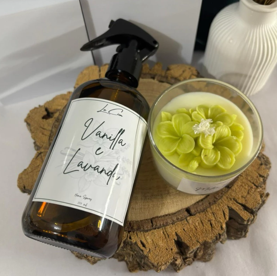 Kit Vela Aromática e Home Spray