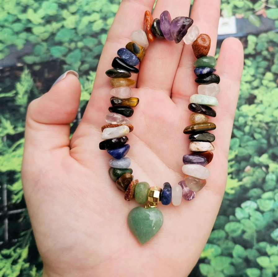 Pulseira de Pedra Natural Bruta