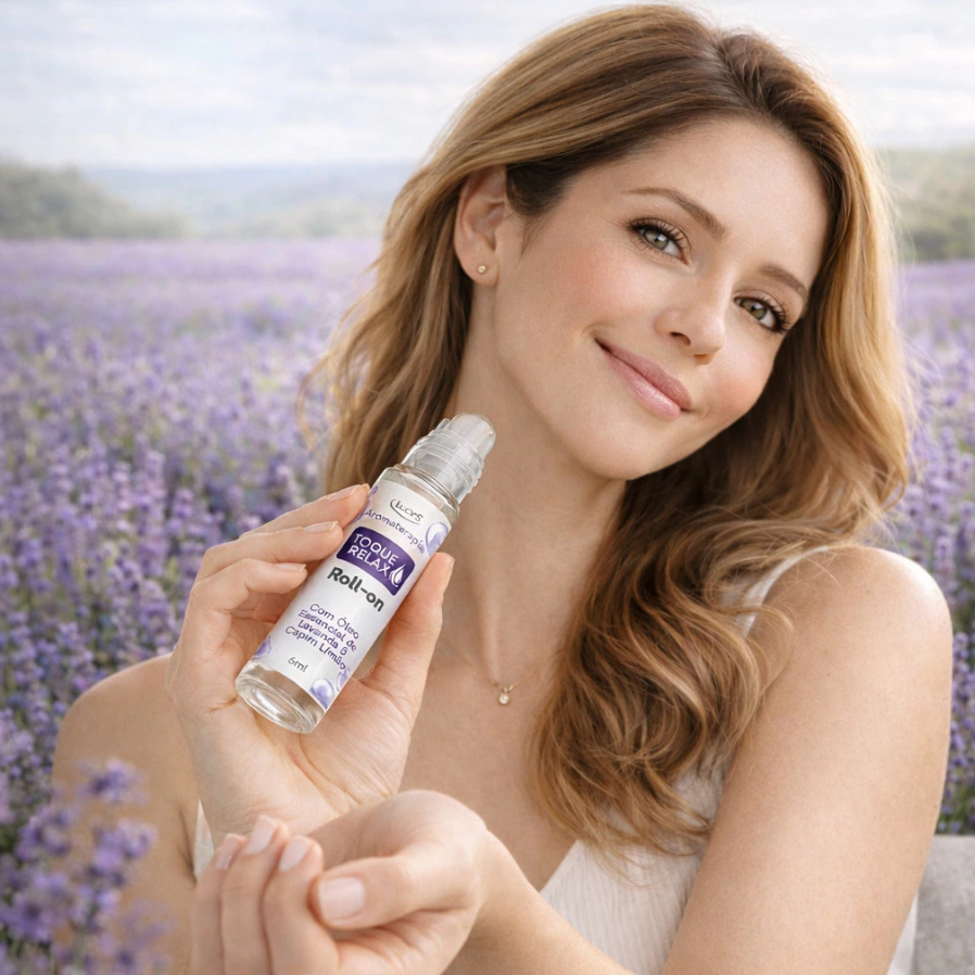 Roll-on Relax com Lavanda e Capim Limão Lucy's 6ml