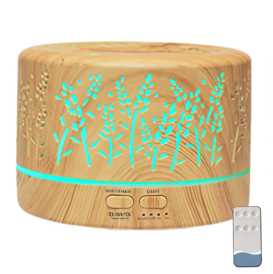 Difusor Óleo Essencial 700ml Ultrassônico Controle Remoto