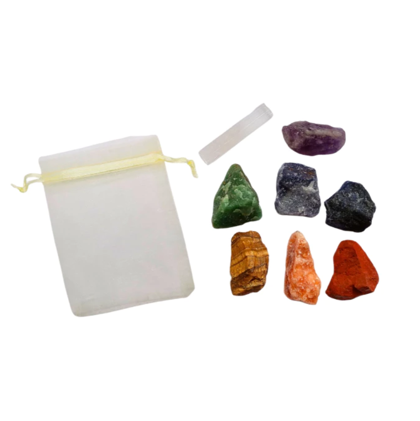 Kit 7 Chakras Bruto Pequeno Mini Kit Les Energie