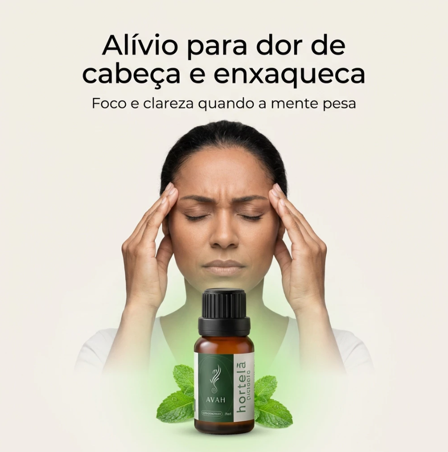 Óleo Essencial Hortelã Pimenta para Foco e Dor de Cabeça
