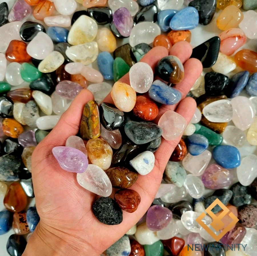 Kit de Pedras Naturais Roladas Cristais Energéticos