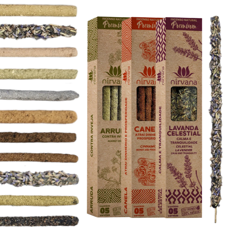 Incenso Nirvana 100% natural Artesanal