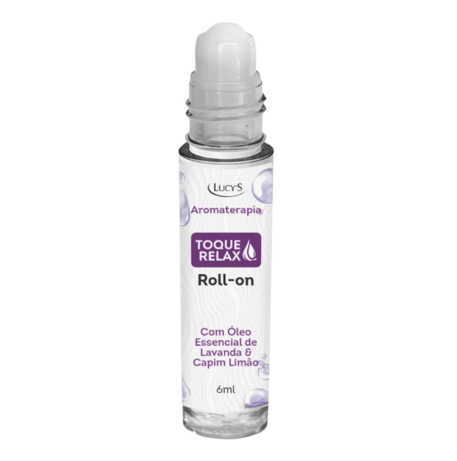 Roll-on Relax com Lavanda e Capim Limão Lucy's 6ml