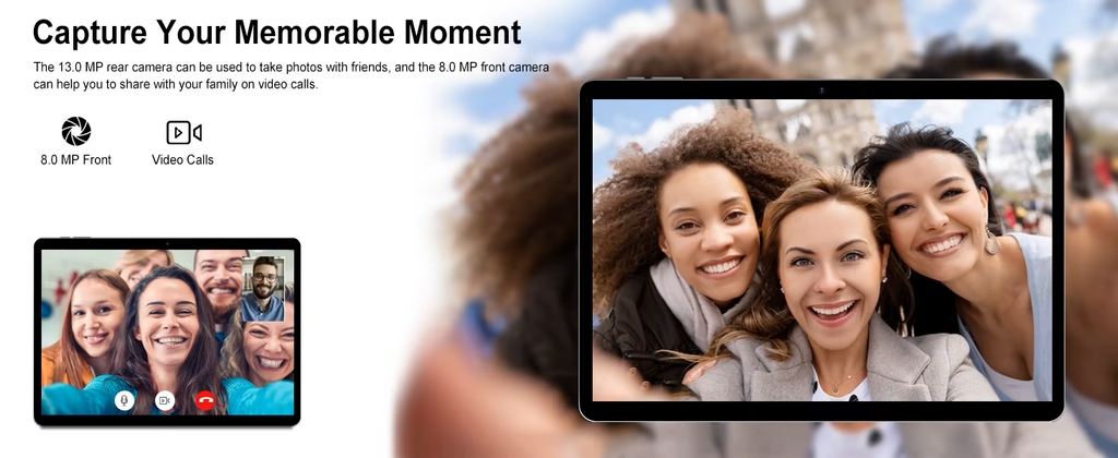 13 Inch Big Screen Eye-Protect 10000mAh Battery Tablets 16+256GB Phone Call 5G WIFltablet Kids Pad For Educational Online Class