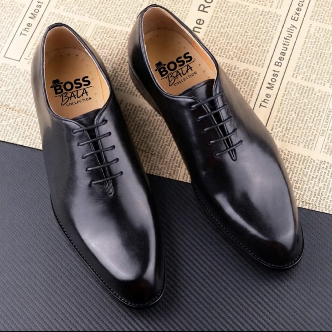 Chaussures Oxford en cuir noir