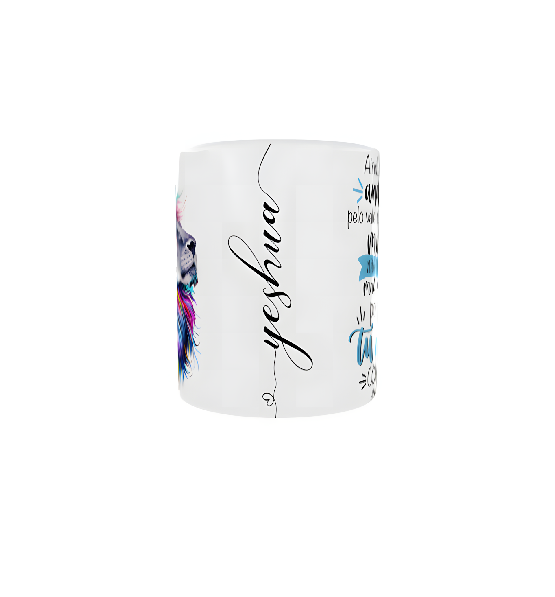 Caneca Leão Tribal Colorido