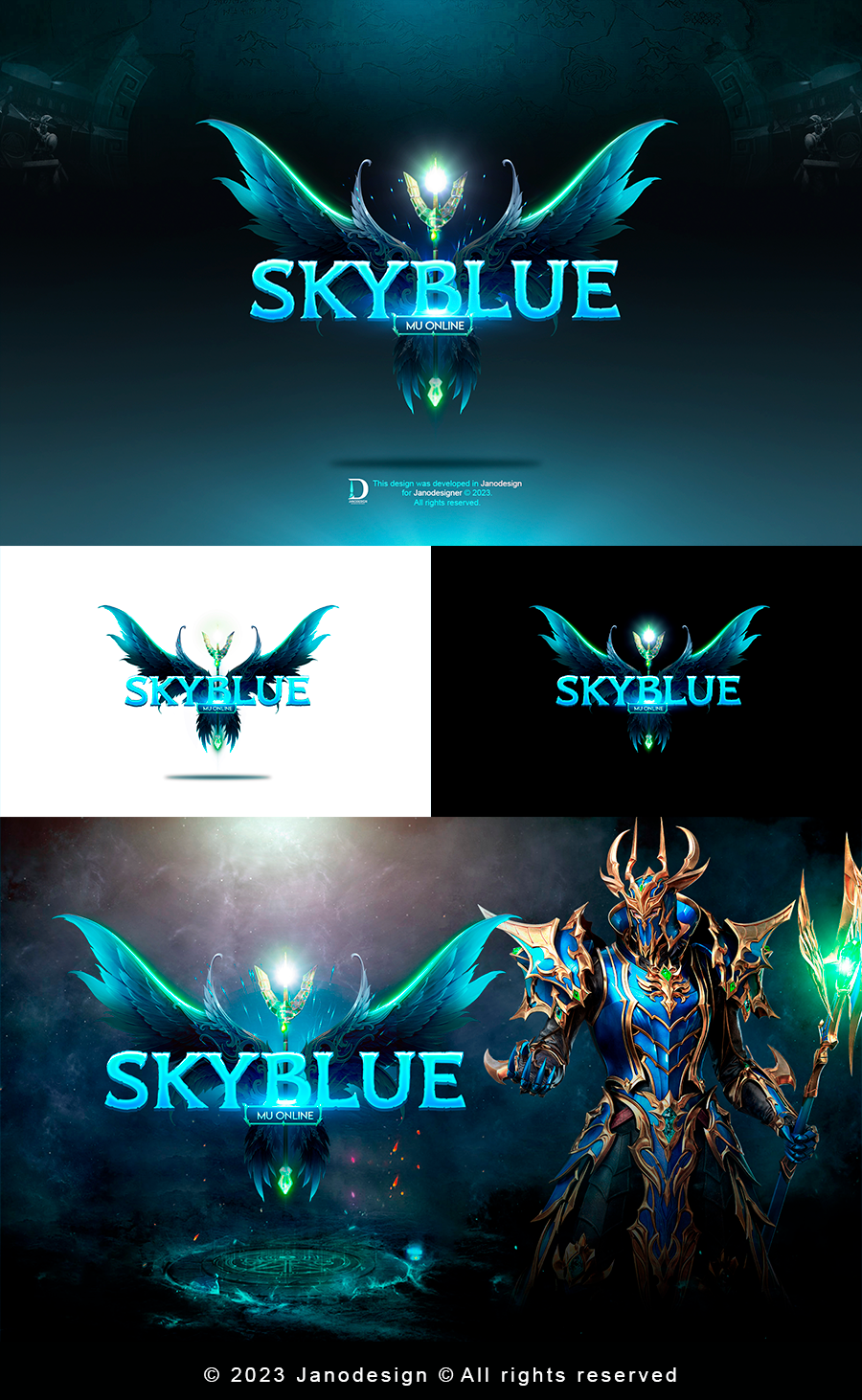 SKYBLUE Fantasy Game Logo Pack
