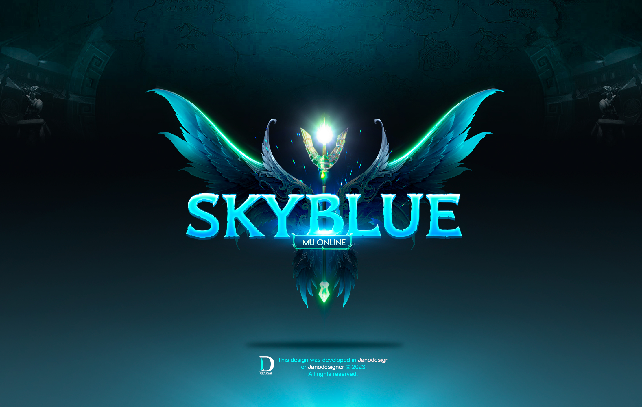  Editable Game Logo – SkyBlue