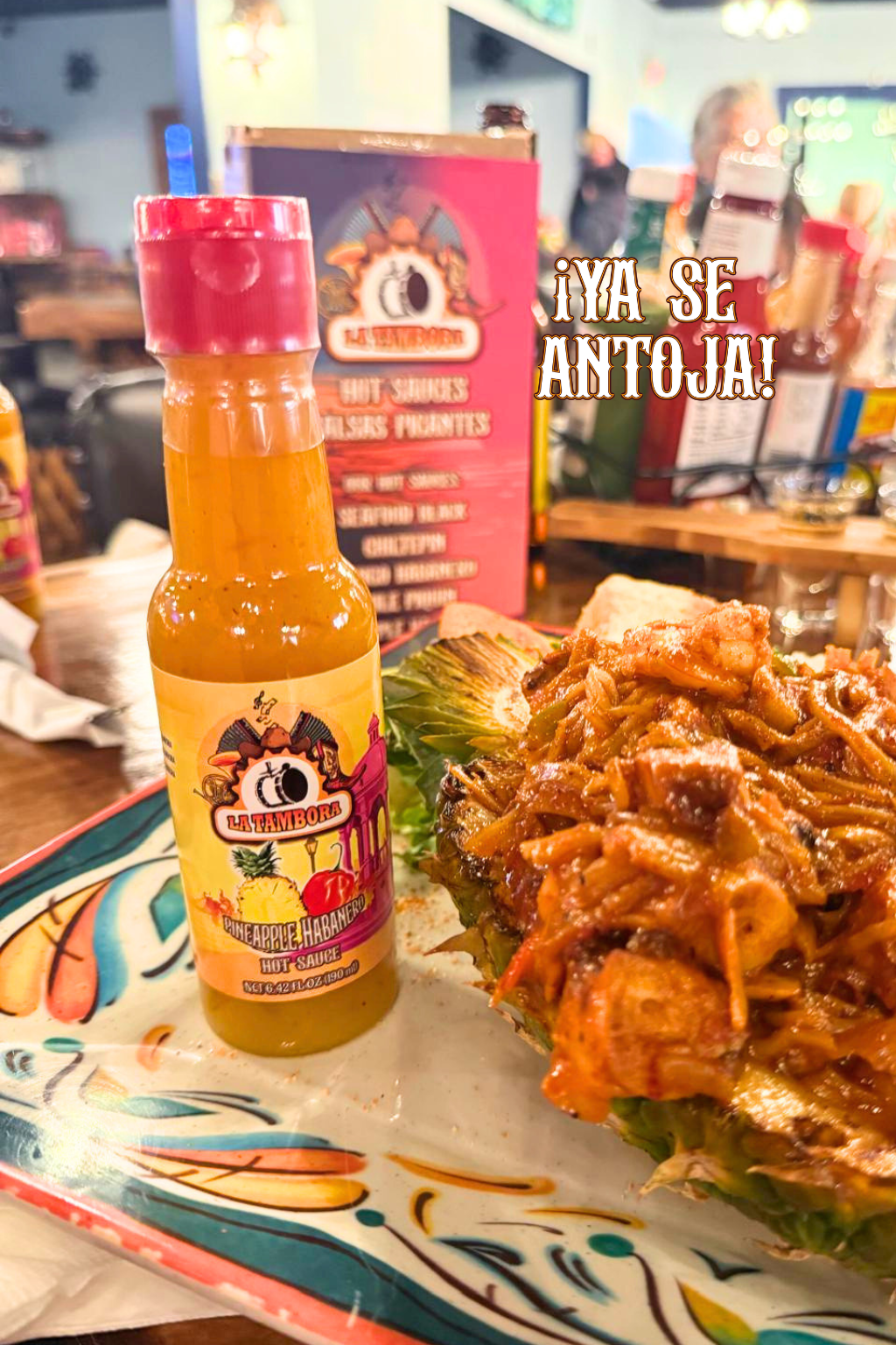 LA TAMBORA Pineapple Habanero Hot Sauce 6.42 FL OZ / 190 ml (1 Pack)