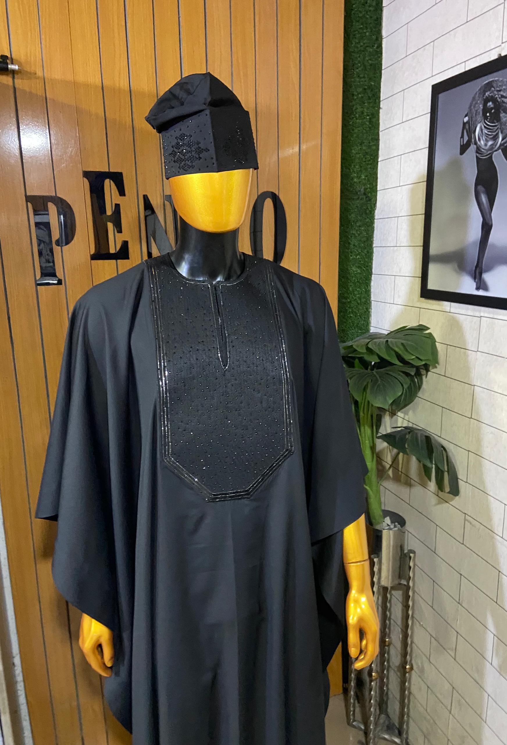Classic Black Agbada Set