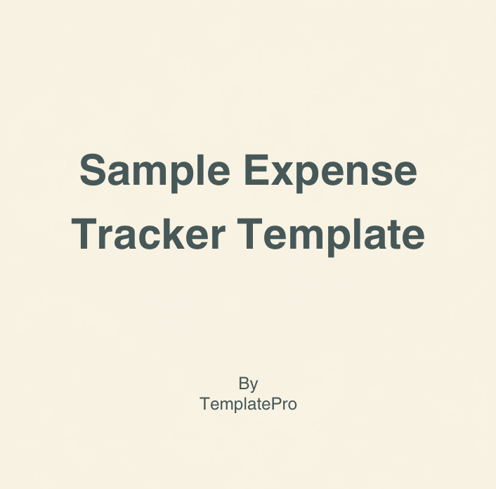 Sample Template