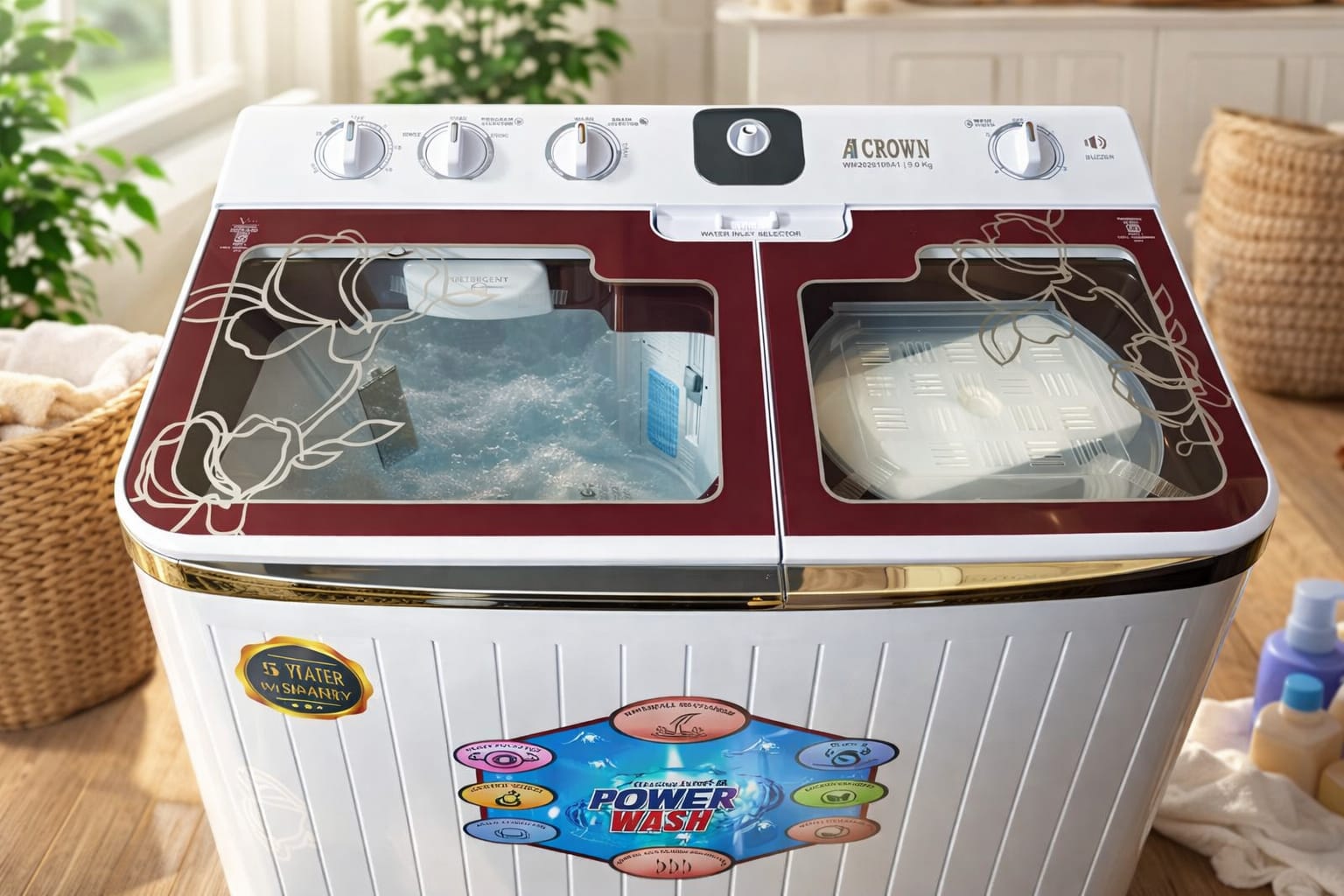9KG Semi-Automatic Washing Machine