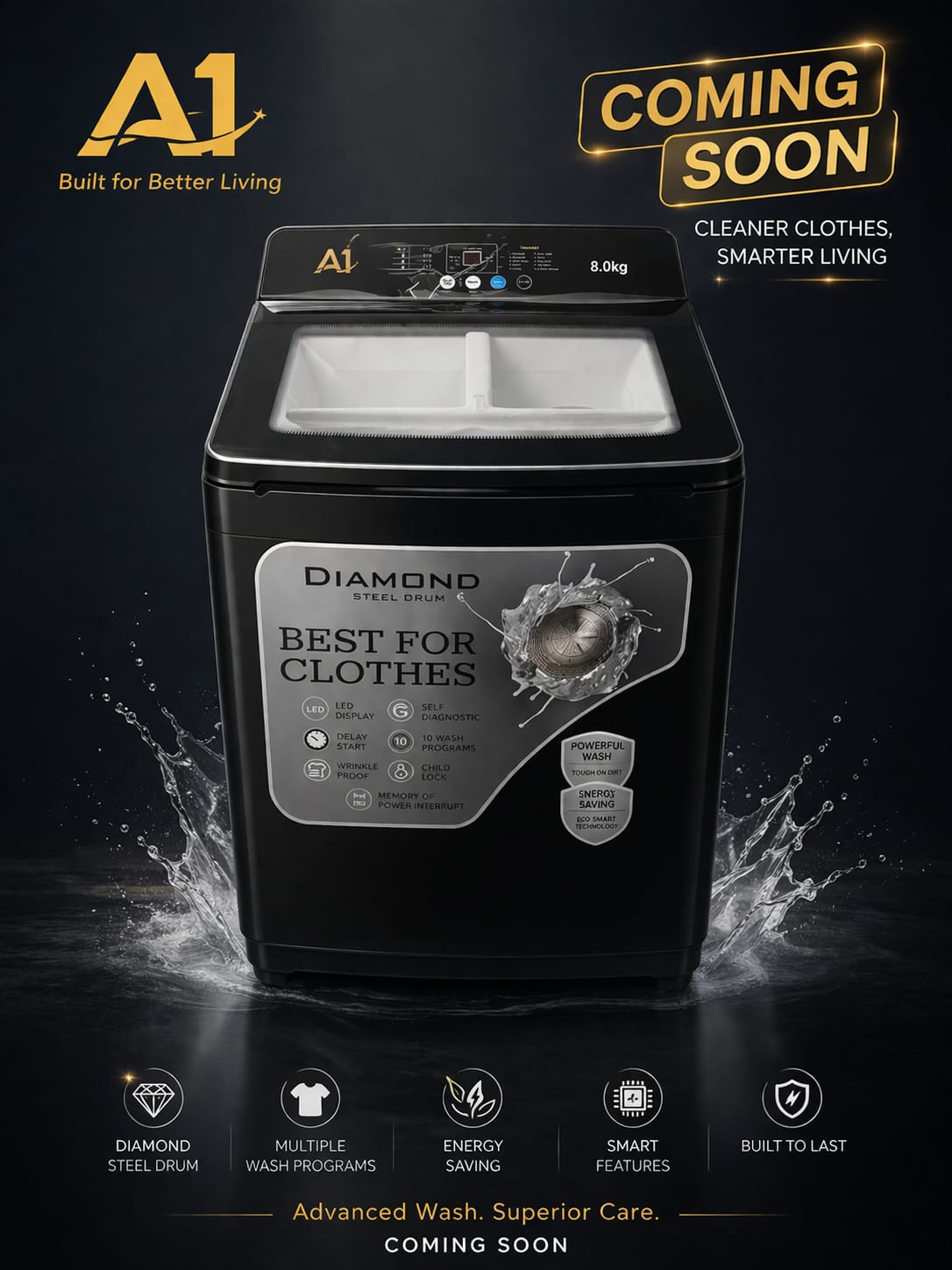A1 Top load Automatic Washing Machine