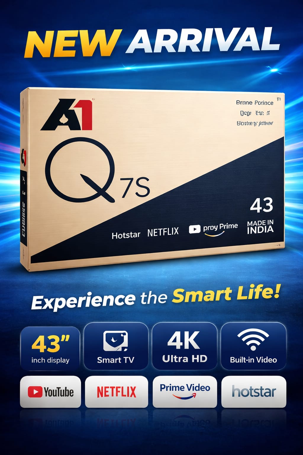 A1 Q7S 43" Smart TV