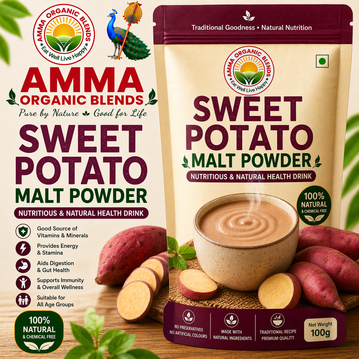 Sweet Potato Malt Powder