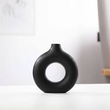 Modern Ceramic Donut Sculpture