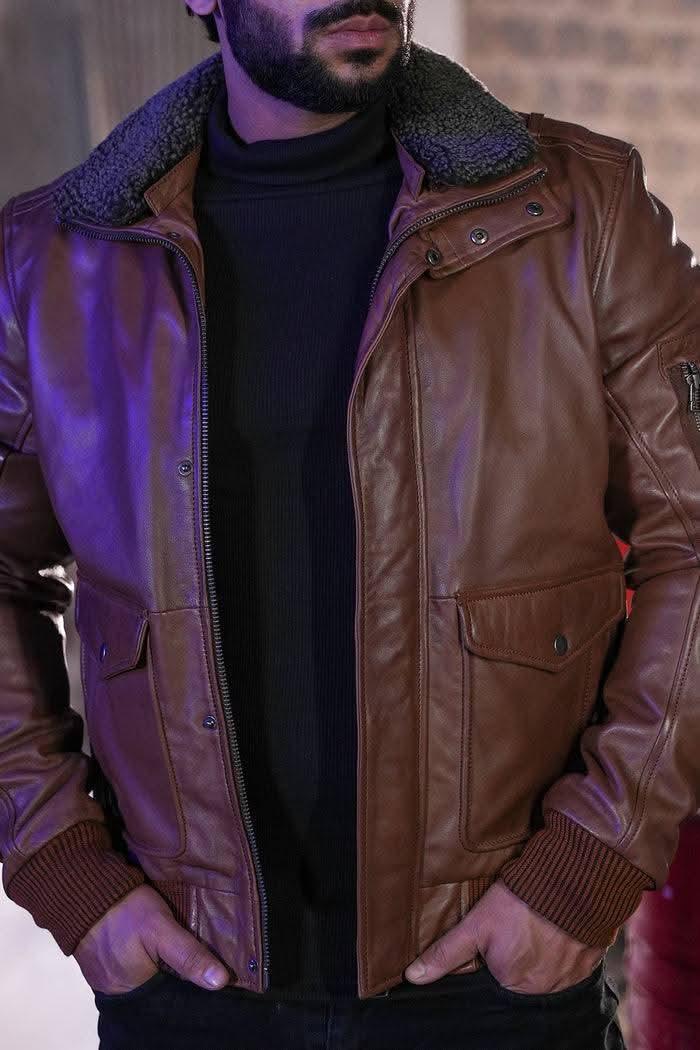 Men's Faux Leather Jacket