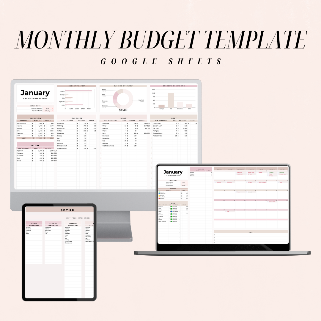 Monthly Budget Template