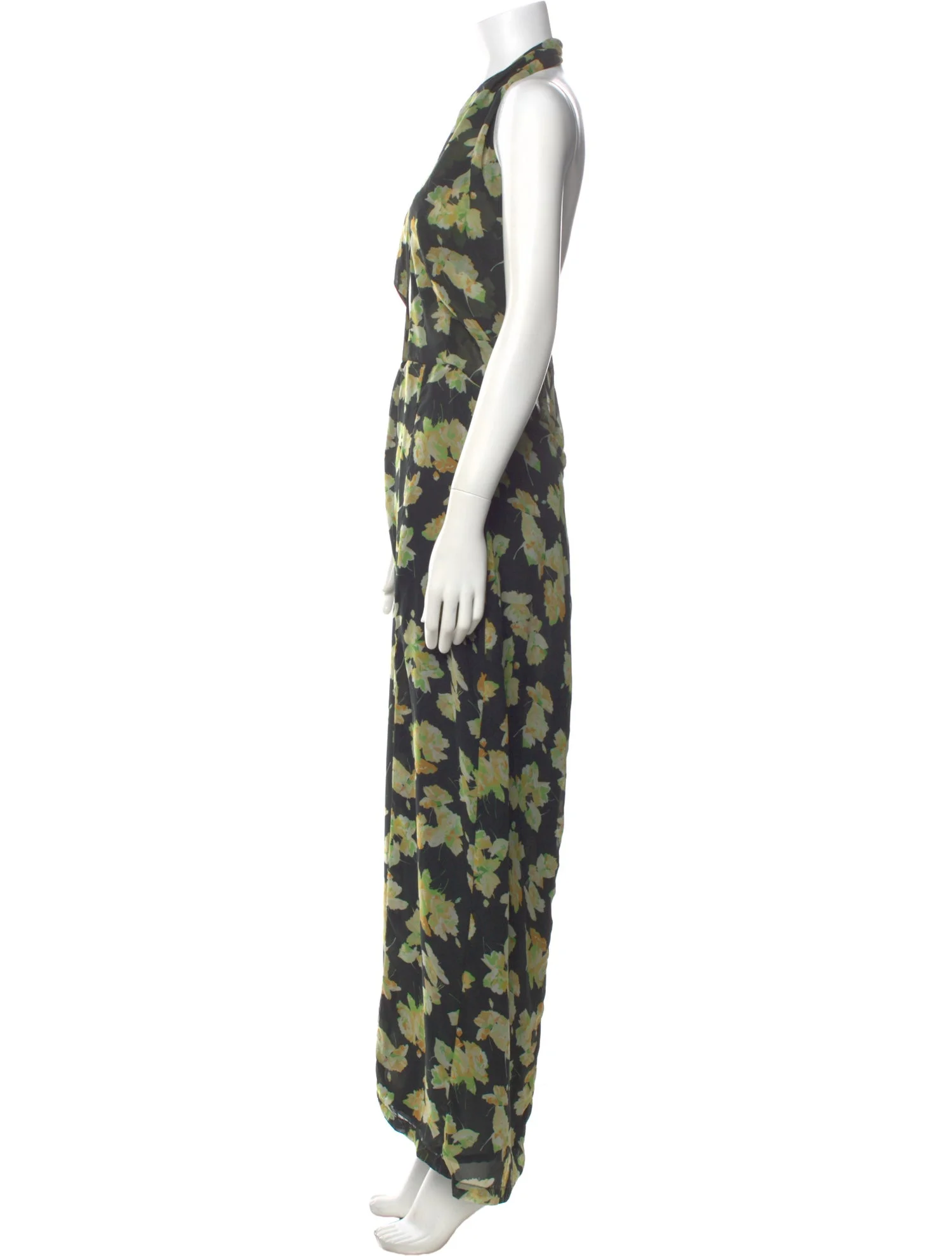 Floral Halter Maxi Dress