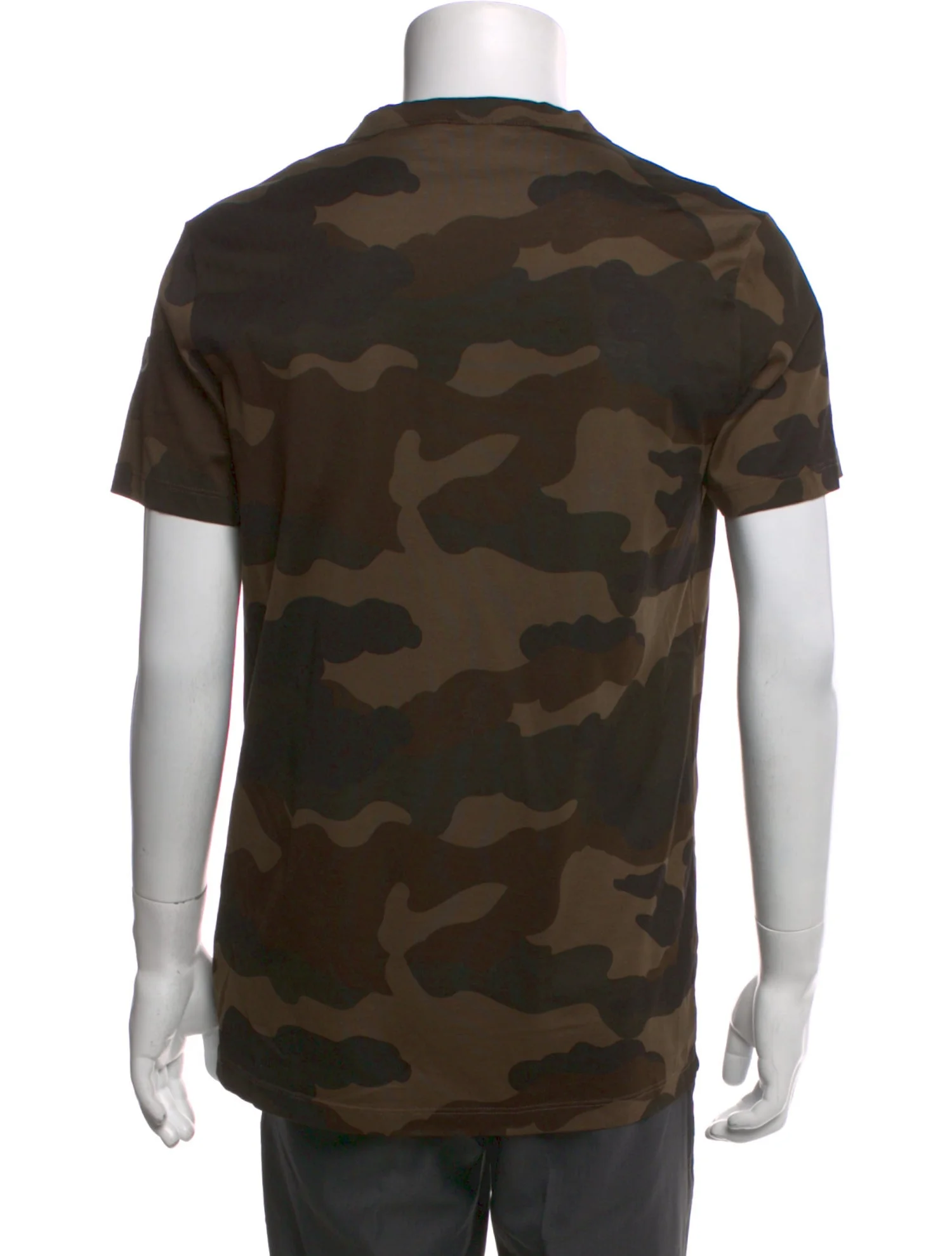 Camo Print Stripe T-Shirt