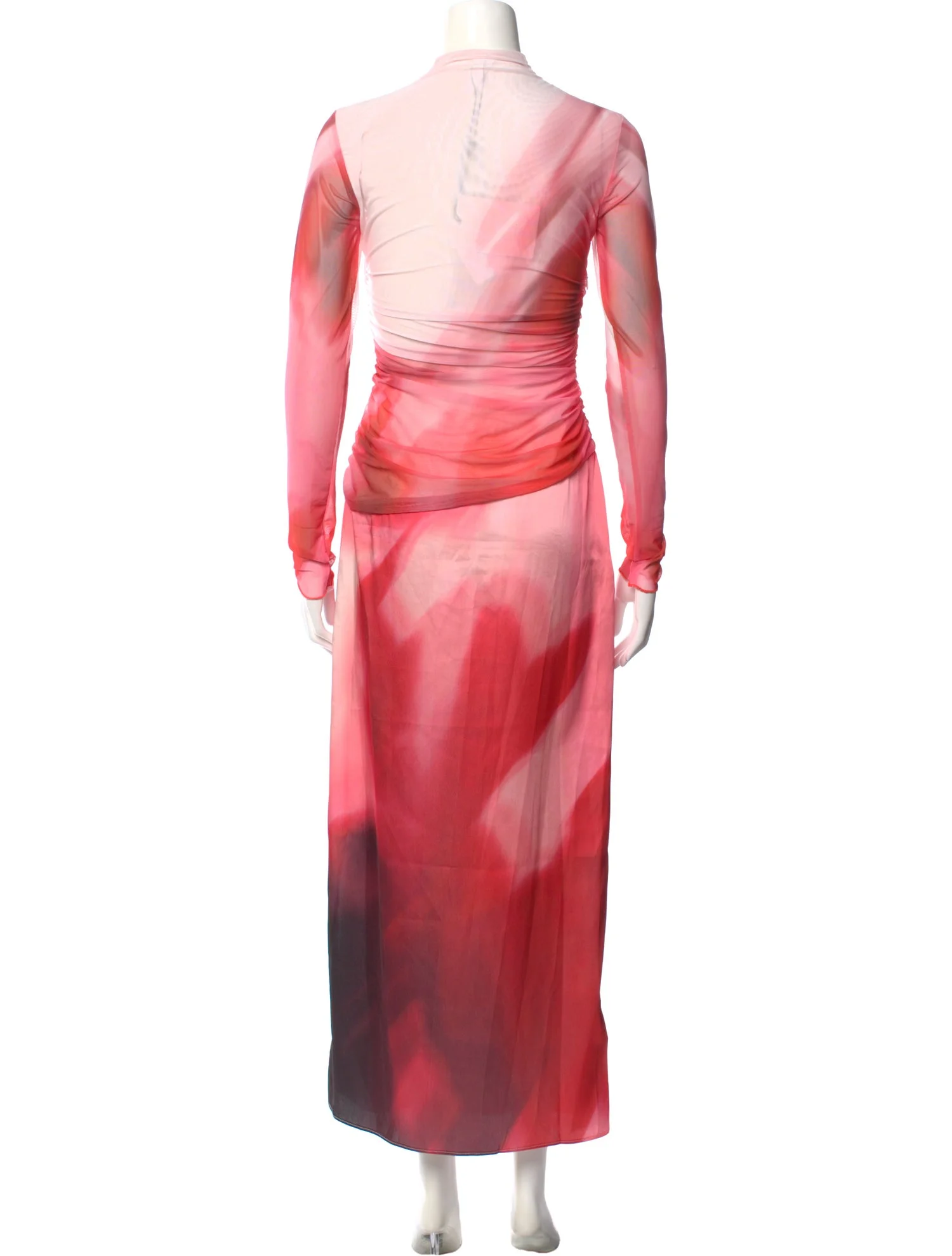 Tie-Dye Print Long Dress w/ Tags  Pink | Size: L