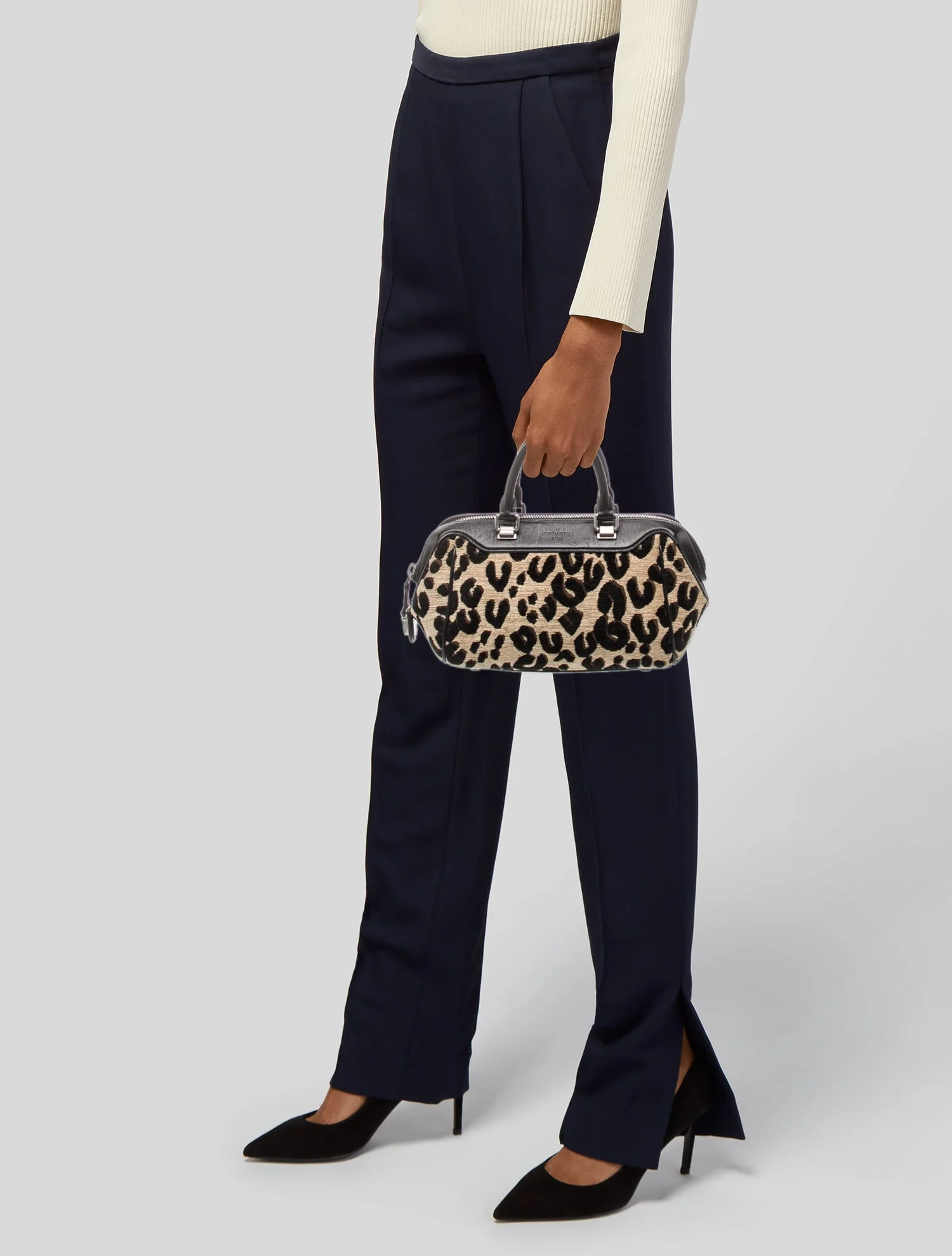 Leopard Print Satchel Bag
