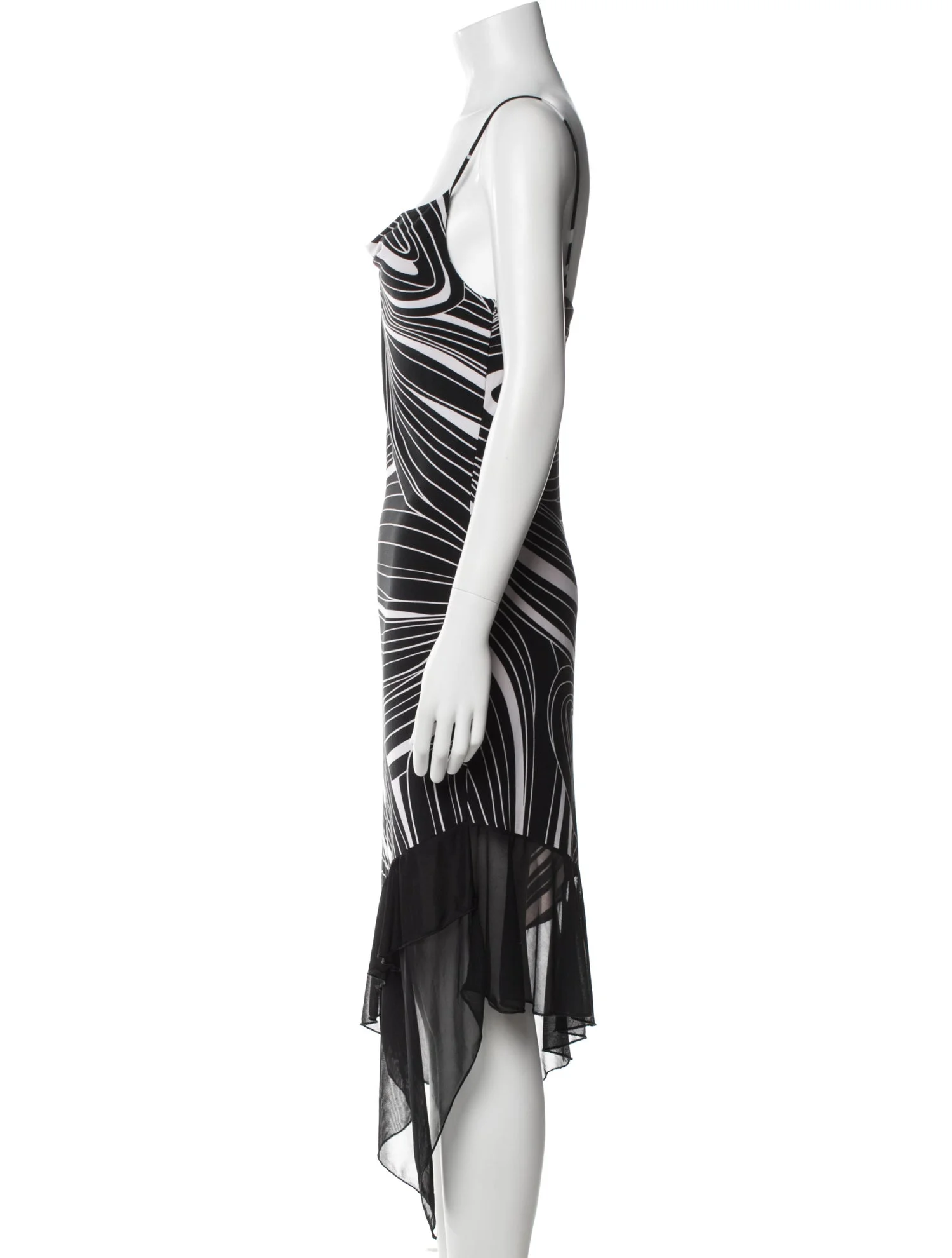 Printed Knee-Length Dress