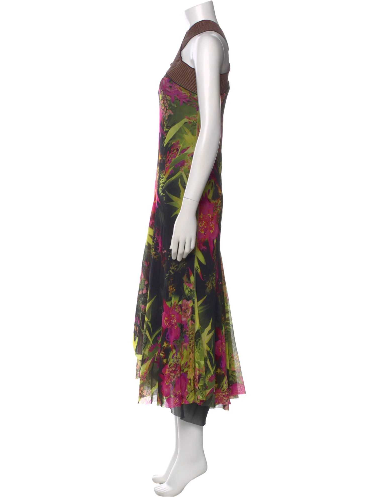 Floral Halter Maxi Dress