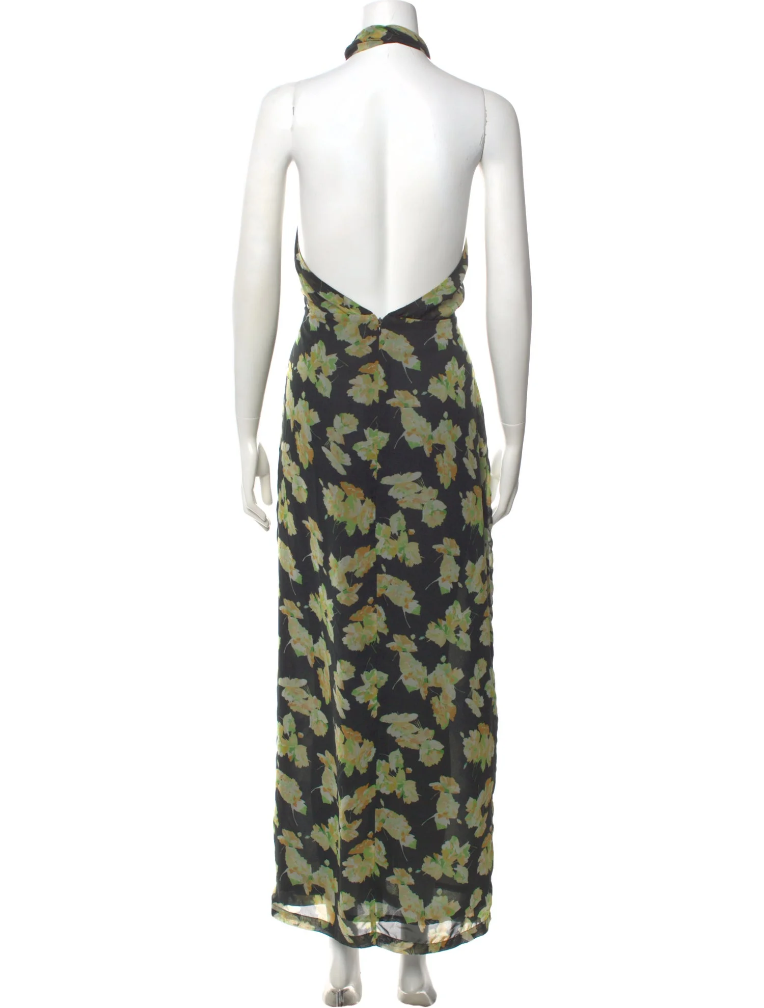 Floral Halter Maxi Dress