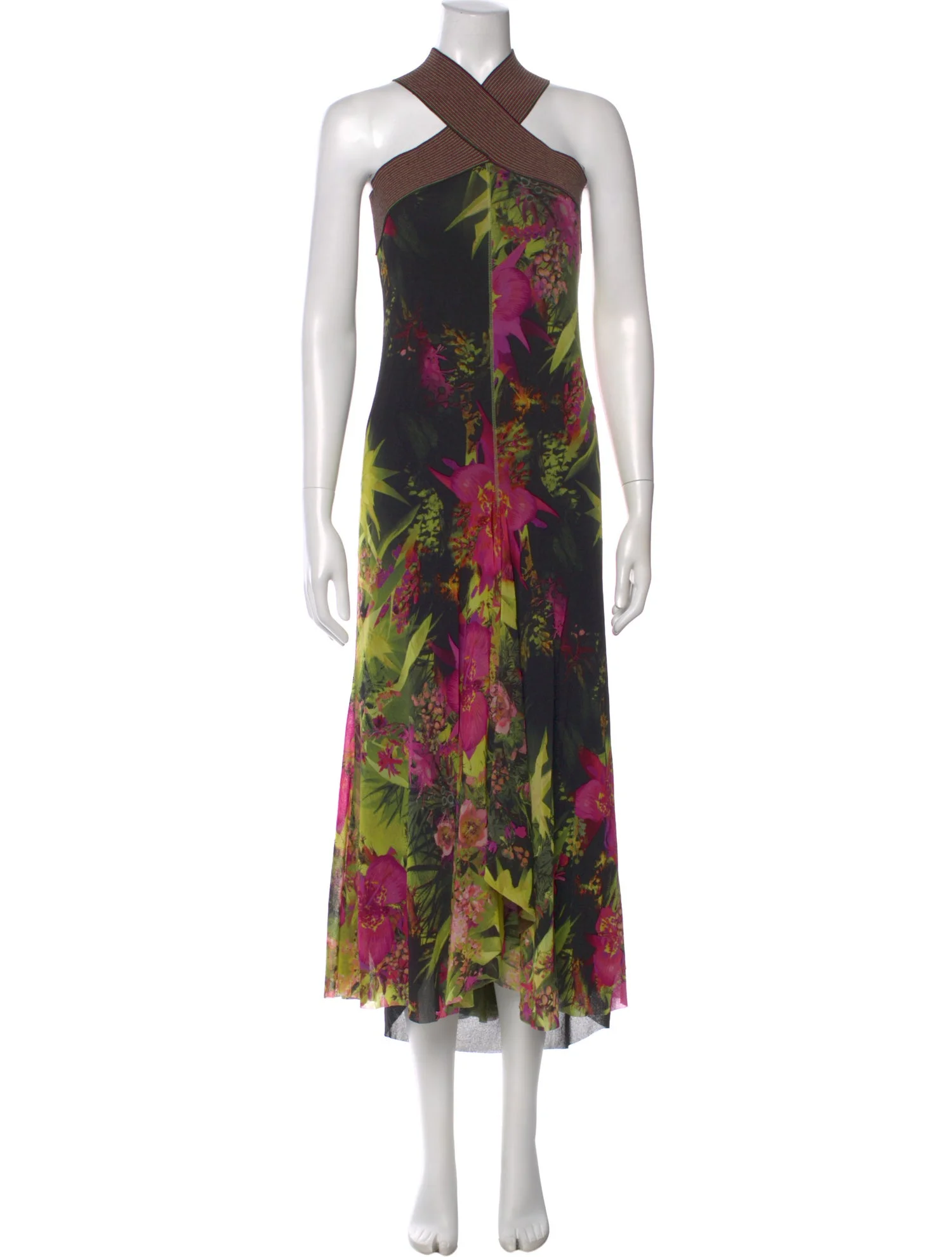 Floral Halter Maxi Dress