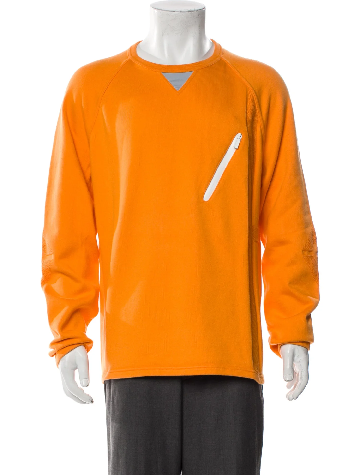 Colorblock Pattern Crew Neck Pullover  Yellow | Size: XL