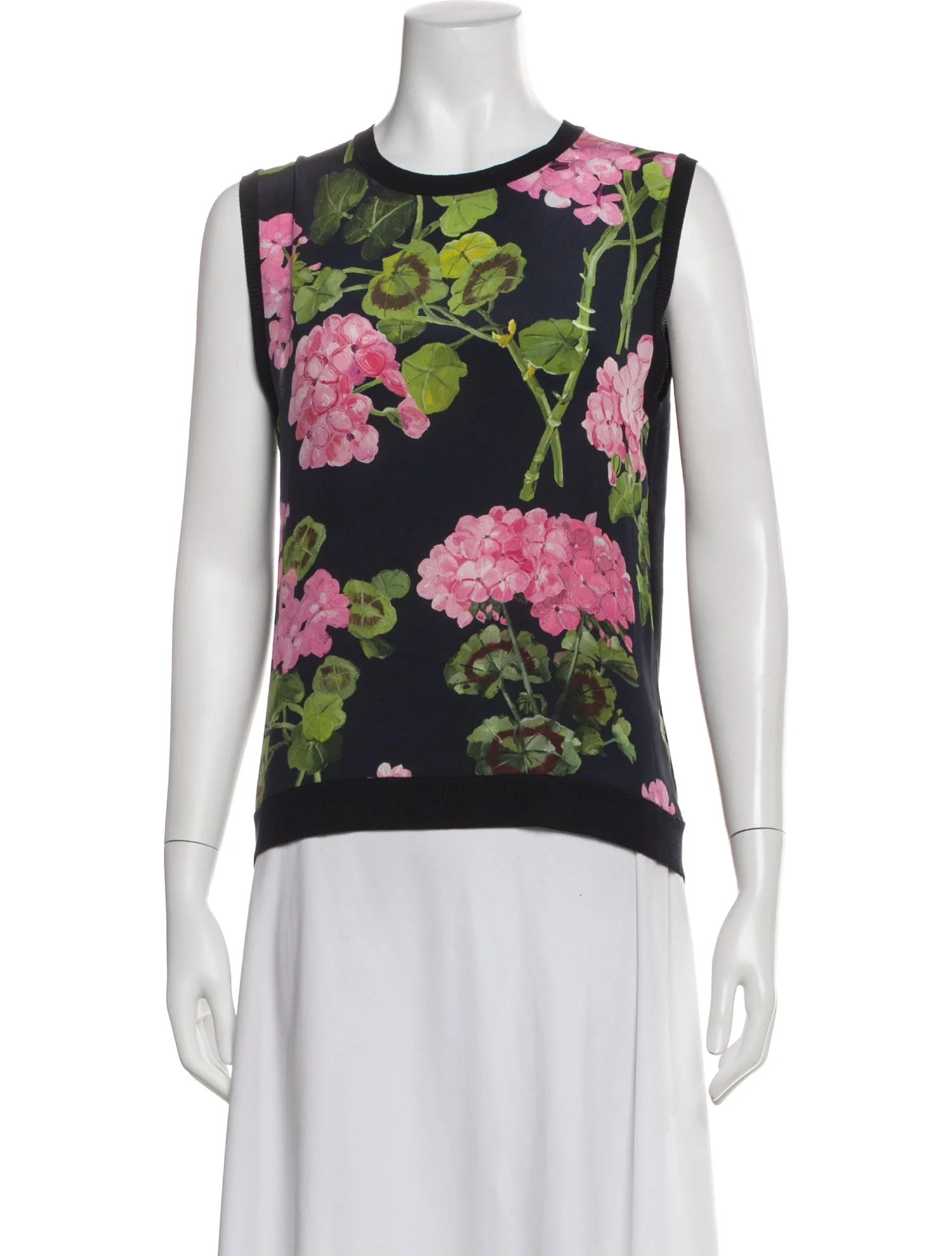 Floral Print Sleeveless Top