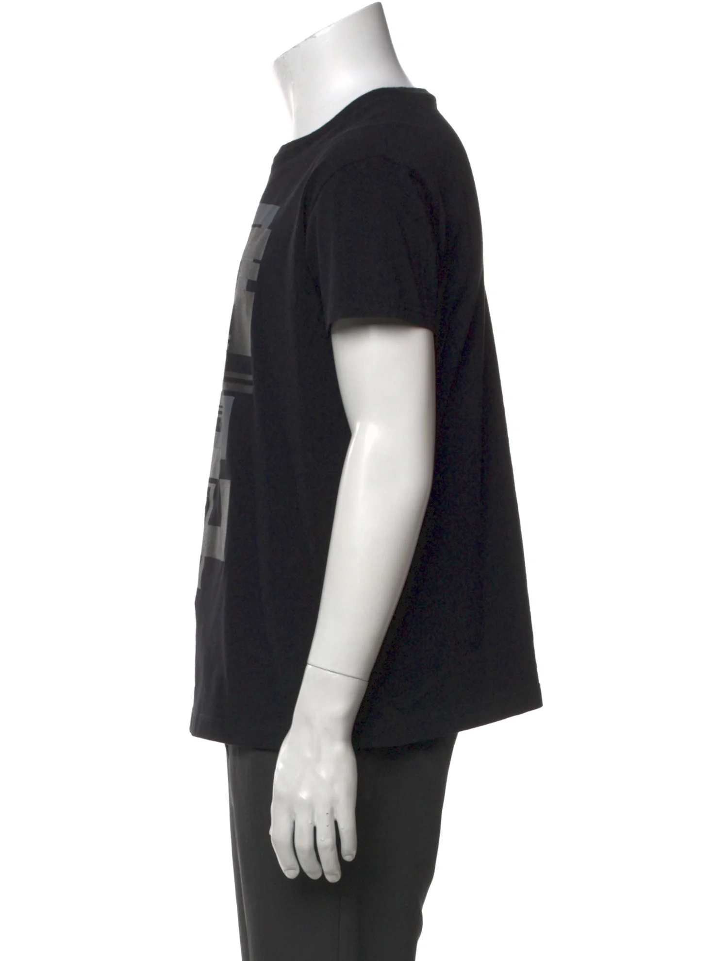 Geometric Print Black T-Shirt