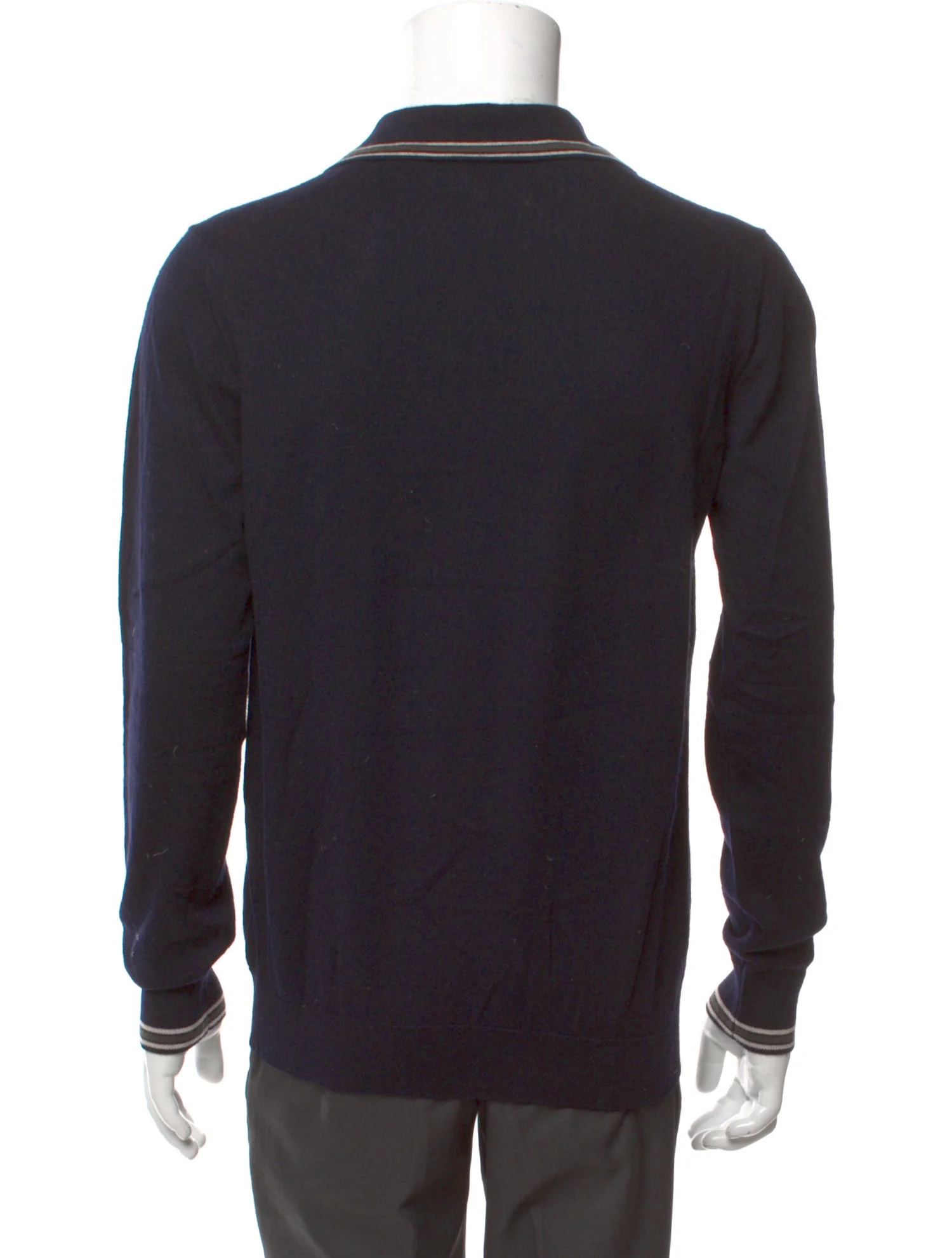 Navy Long Sleeve Polo Shirt
