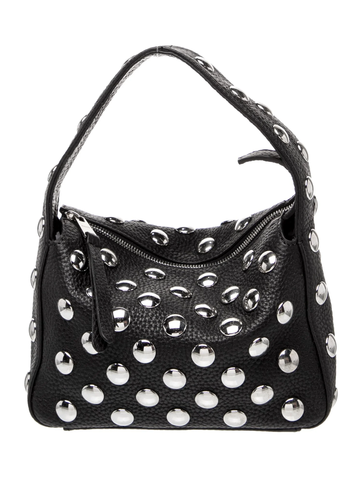 Studded Black Leather Handbag